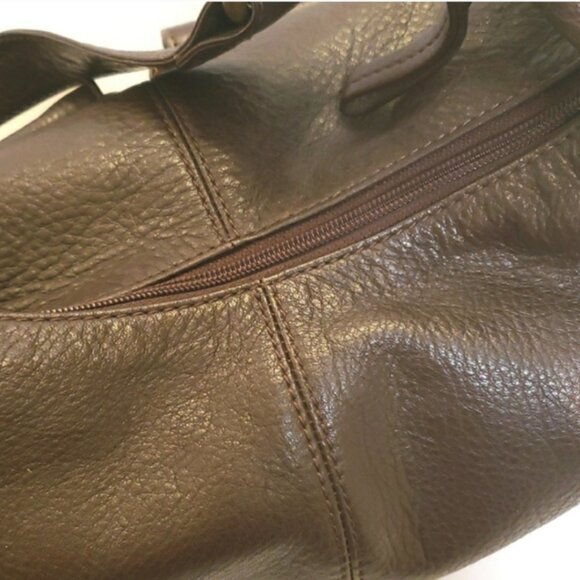 Hobo International Brown Leather Shoulder Hobo Bag - Picture 9 of 16